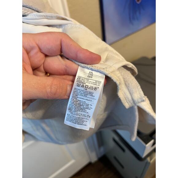 Grey and Cream Old Navy Shacket with Pockets - Picture 7 of 7